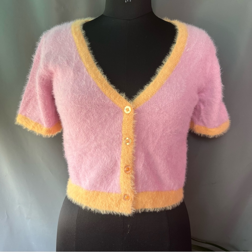 H&m crop fur cardigan or sweater - Picture 3 of 5